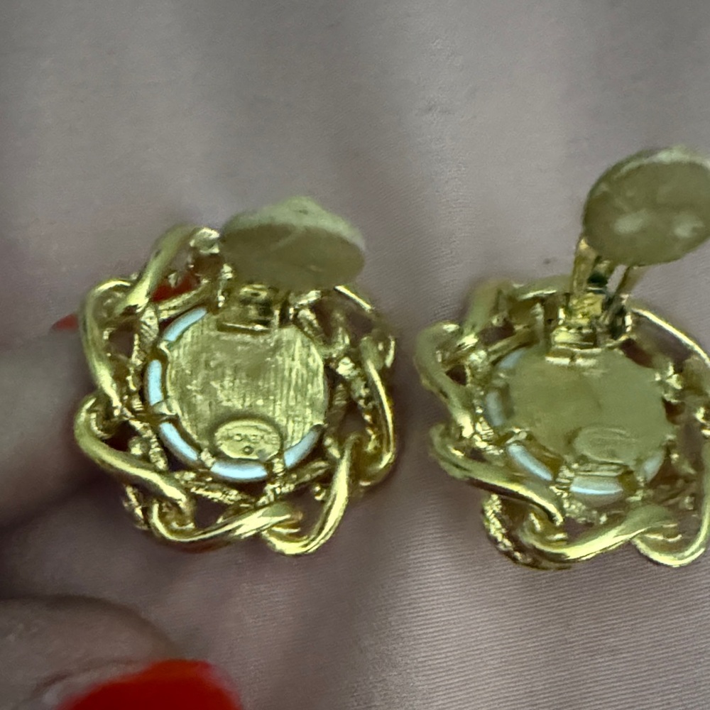 Givenchy Gold and Pearl Earrings - Picture 3 of 6